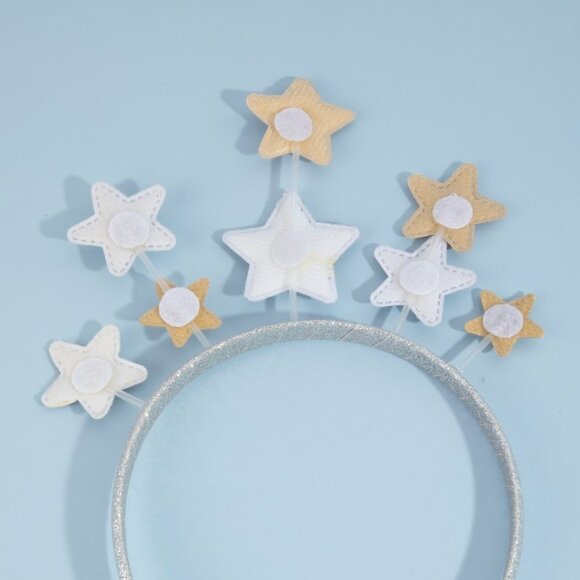 NEW Set 2 Boutique Quality Star of The Party Holiday Celestial Sparkle Headbands - Picture 8 of 11